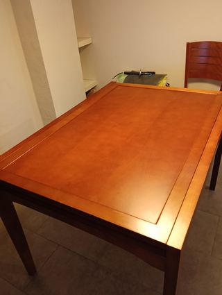 Mesa de salón extensible + 6 sillas 