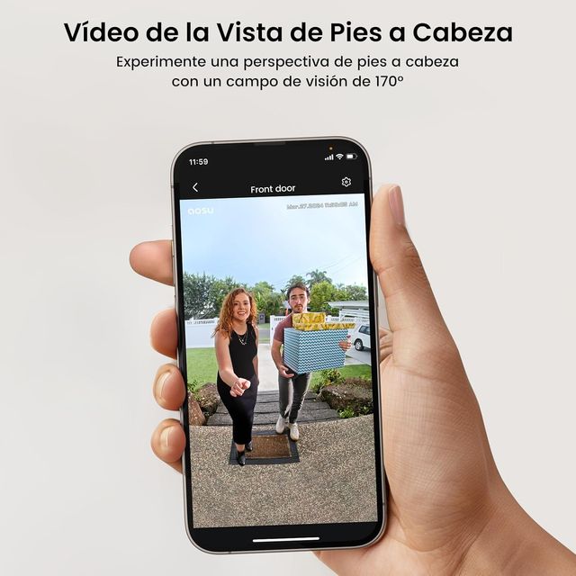 Timbre Inalámbrico con Cámara WiFi 2K 🛎🚪