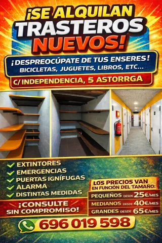 Se alquilan trasteros