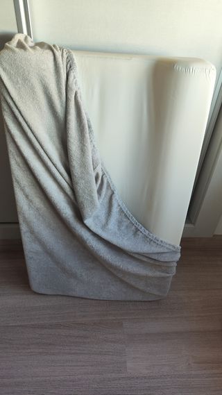 Colchón cambiador con funda