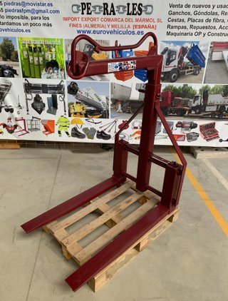 Uña palet grua camion pluma