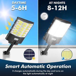 1200W Farolas Solares Exterior 🌞