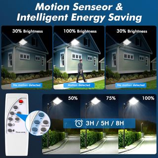 1200W Farolas Solares Exterior 🌞