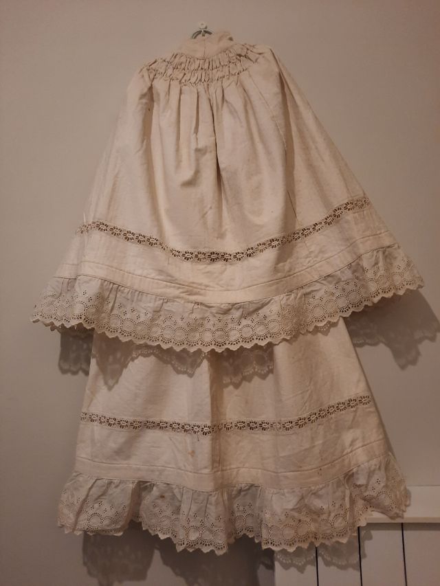 ANTIGUO TRAJE CRISTIANAR.VESTIDO BAUTISMO