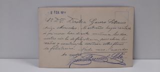 POSTAL ANTIGUA . SELLADA 1914