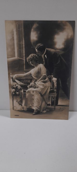 POSTAL ANTIGUA . SELLADA 1913