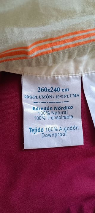 Funda nórdica 1.80 y bajera