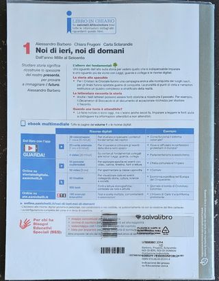 Nr. 2 libri scolastici  "Noi di ieri, noi di doman