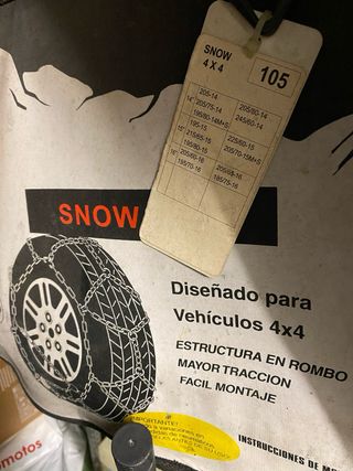 Cadenas para nieve