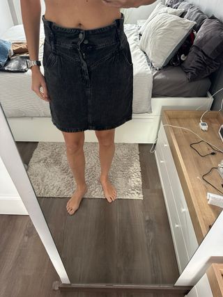 falda tejana negra 