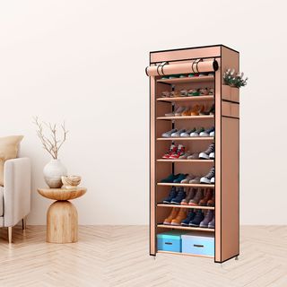 Armario Zapatero Tela Zapato Marron160x88x30 NUEVO