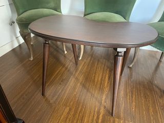 Antiguedades mesa madera maciza auxiliar vintage