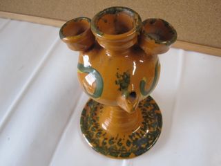 Portacandele vintage in ceramica porta candele 3