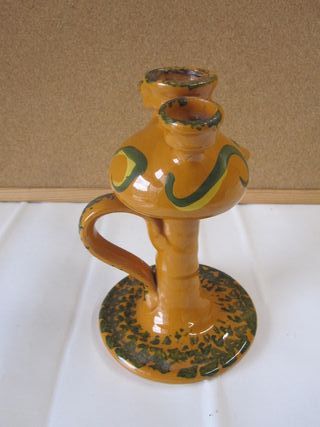 Portacandele vintage in ceramica porta candele 3