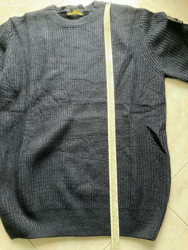 Maglione girocollo blu scuro