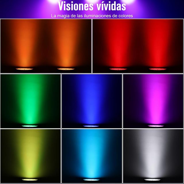 Luces escenario 54x4W RGBW 🎇