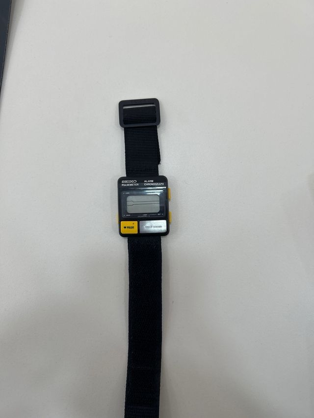 Seiko chronograph rare alarm pusometer 80s