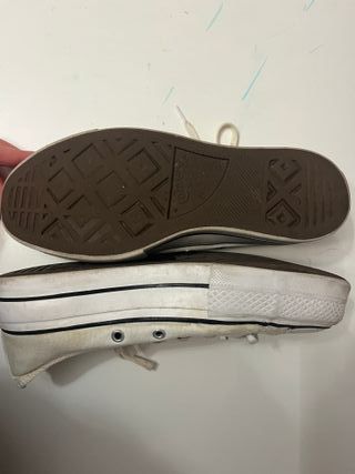 Converse blancas plataforma bajas