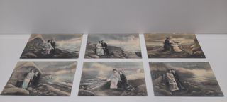 SERIE DE SEIS POSTALES ANTIGUAS AÑO 1914