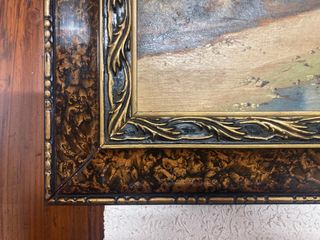 Cuadro antiguo pintado sobre tabla