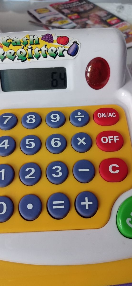 Caja registradora con luz y sonido 