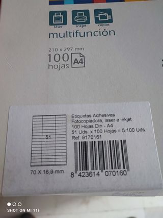 Etiquetas adhesivas