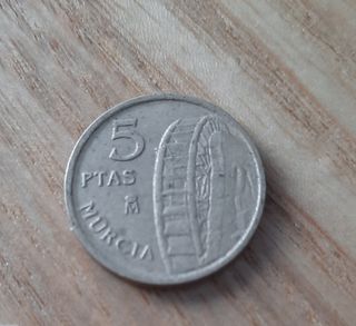Moneda 5 pesetas Murcia 1999