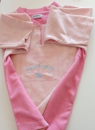 Set completo pigiama spezzato in pile donna