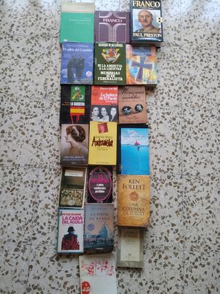 17 libros! Historia dictadura novela histórica etc