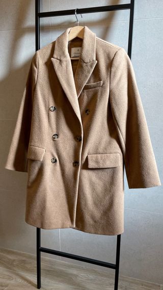 Abrigo paño marron