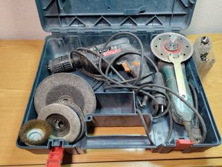 Taladro con amoladora