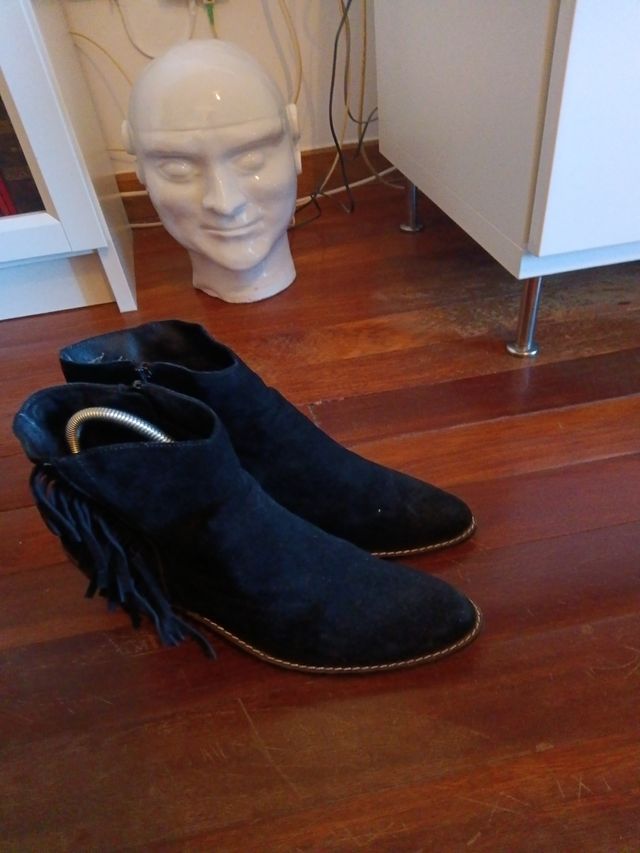 Botas de ante piel