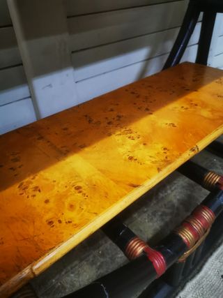 Consola. Vintage. Bambú