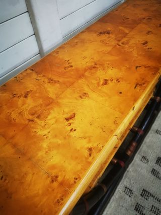 Consola. Vintage. Bambú