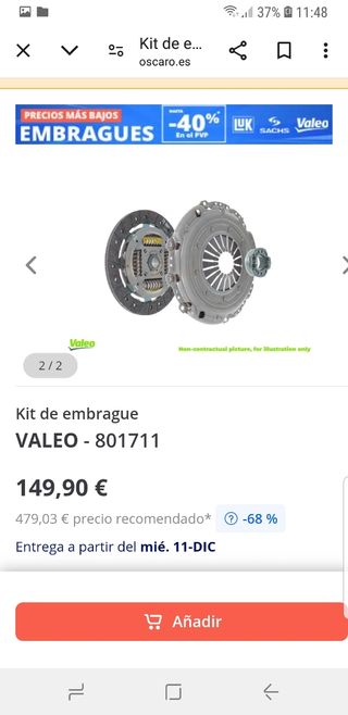 Rebajas Kit de embrague 801711