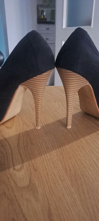 TACONES ZAPATOS, NEGRO, MARCA BLANCO 38