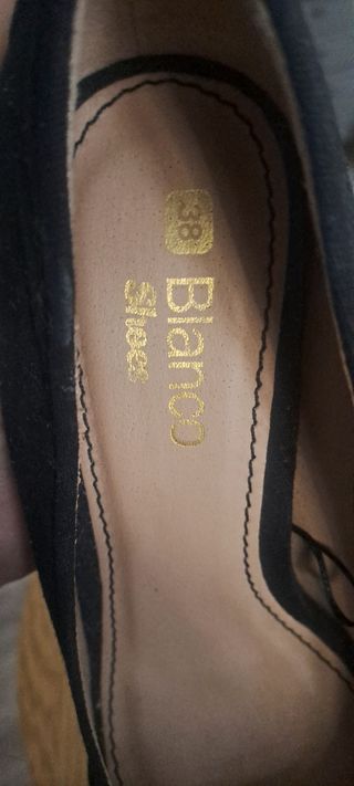 TACONES ZAPATOS, NEGRO, MARCA BLANCO 38