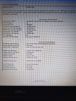 PC portátil Dell Latitude E7250