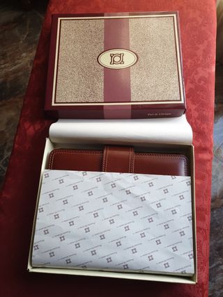 Block porta-agenda cuero