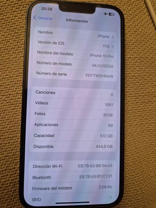 Iphone 13pro 512gb reacondicionado