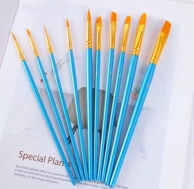 Lote 10 pinceles para pintura