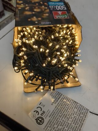 FILO LED 25 METRI 500 LUCI BIANCO CALDO