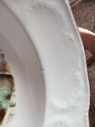 4 piatti fondi London vintage English