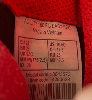 Botas Futbol Niño Velcro Decathlon Kiptsa Talla 28