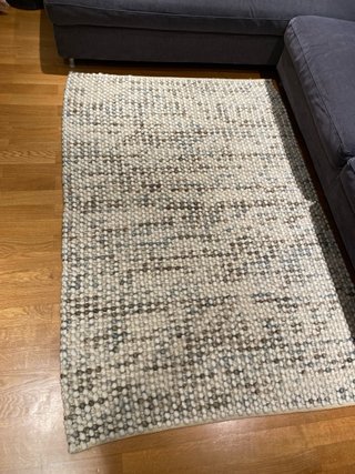 Alfombra Rugvista Big drops de lana natural