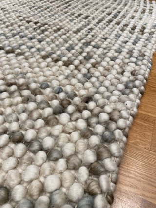 Alfombra Rugvista Big drops de lana natural