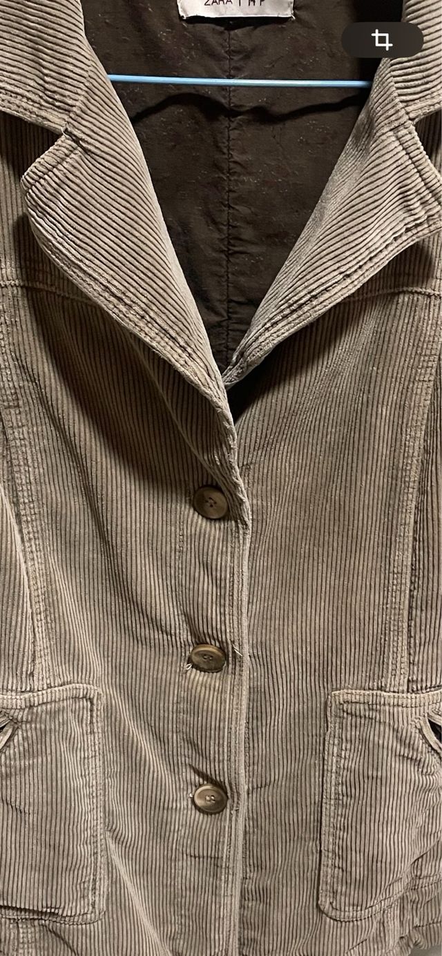 Chaqueta pana mujer Zara