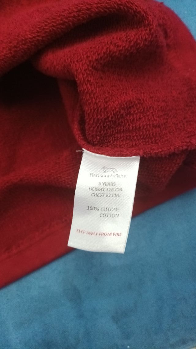 felpa Harmont & Blaine bimbo 6 anni, rossa e blu
