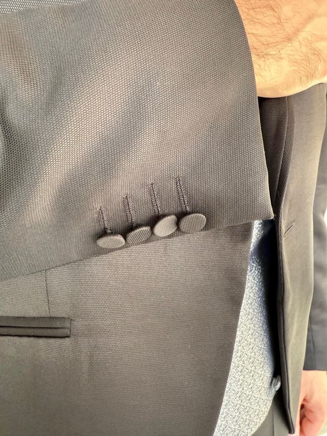 Traje novio, chaleco, tirantes, pajarita y pañu