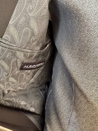 Traje novio, chaleco, tirantes, pajarita y pañu